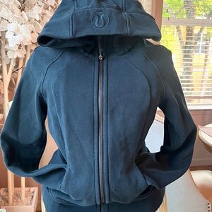 Lululemon Scuba Hoodie II Navy Blue Full Zip Sweatshirt Size 4